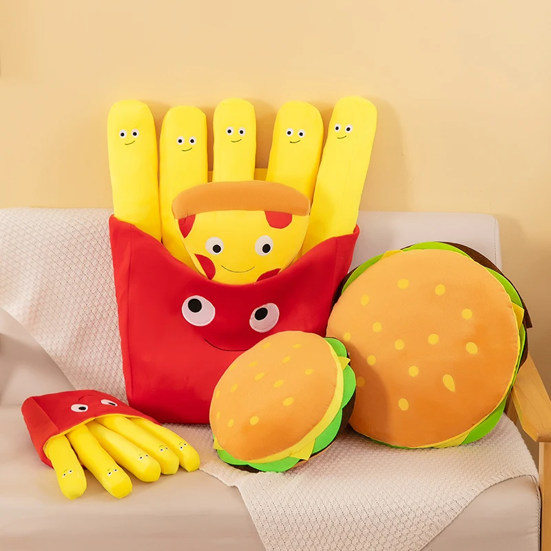Foody Snacks - Pommes Frites Hamburger Plüschtier Niedliche Pizza