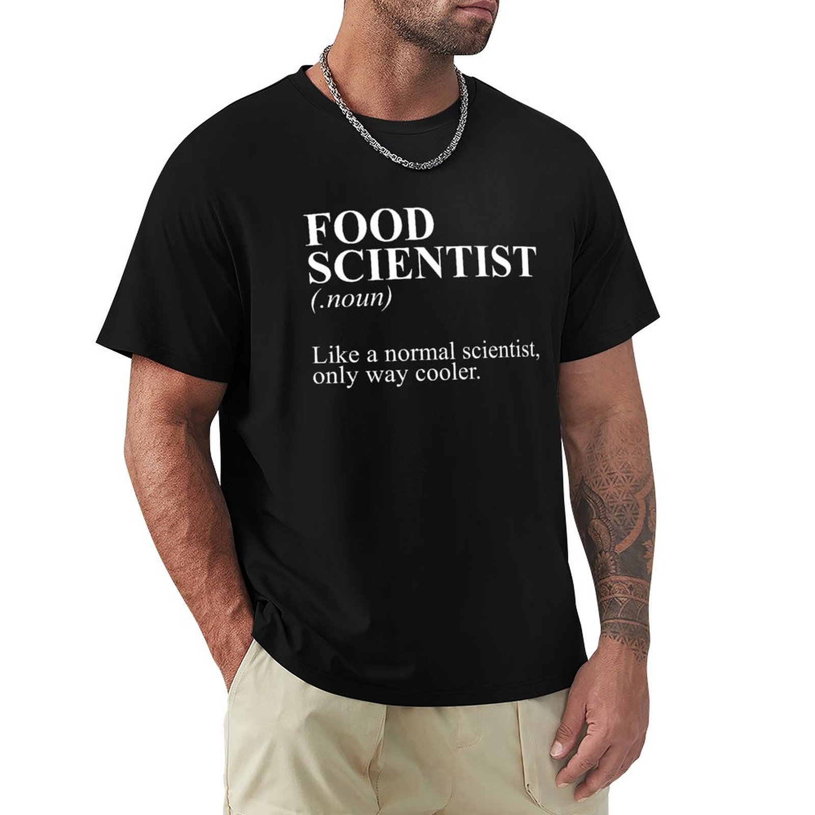 Foody Snacks - T-Shirt für Lebensmittelforscher, lustiges Kochwissenschafts-T-Shirt für