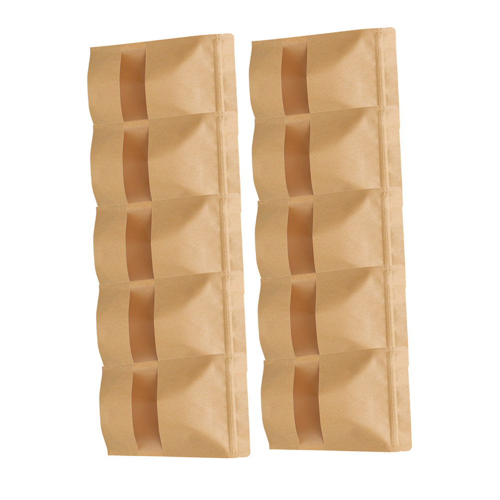 Food Snacks Candy - 50 Stück Lebensmittel-Aufbewahrungsbeutel aus Kraftpapier mit