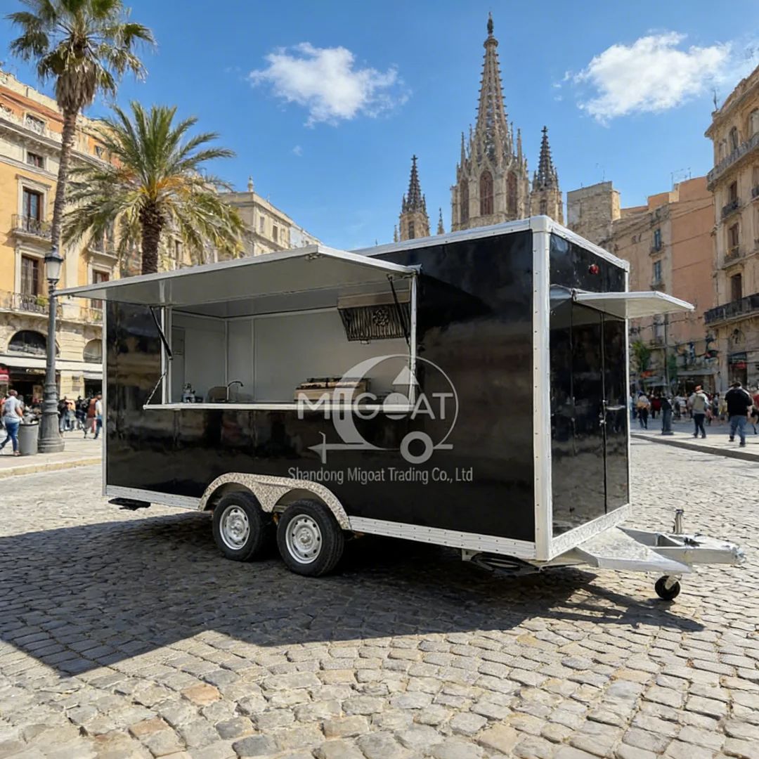 Food Snacks To Sell - Kommerzieller mobiler Imbisswagen, multifunktionaler Snack-LKW, Fast-Food-Fahrzeug,