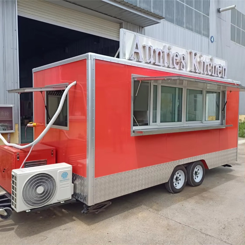 Food Snacks To Sell - Gelber, individuell gestalteter, sehr gefragter Snack-Food-Trailer