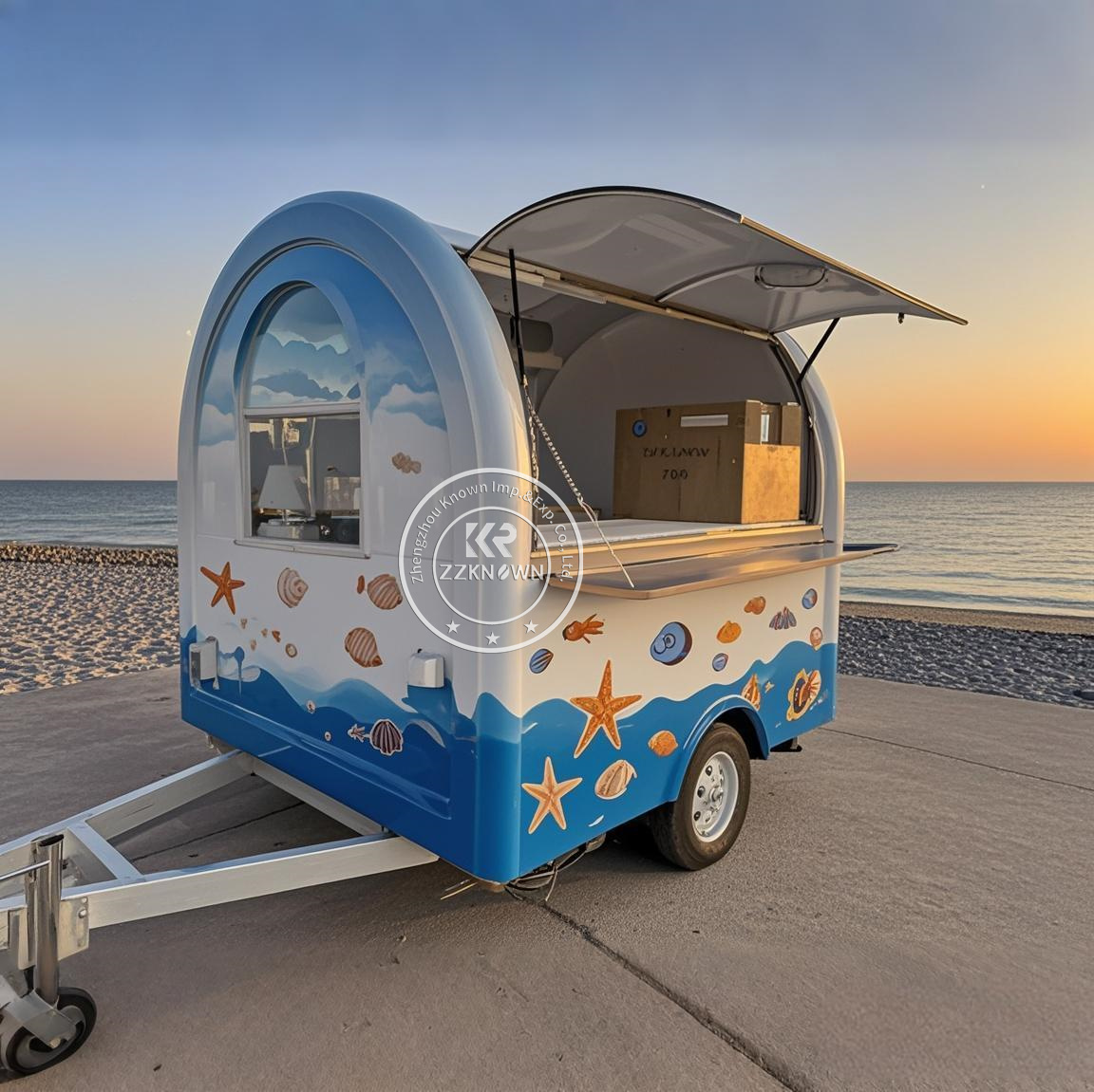 Food Truck With Snacks - Consession Food Trailer Cart Mobiler Snack-Catering-Anhänger