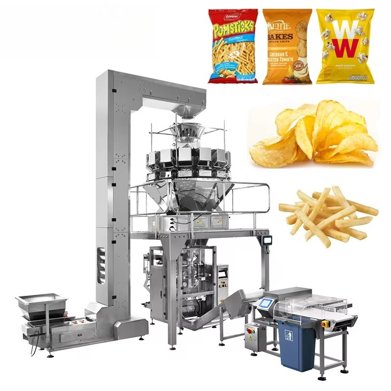 Dry Food Snacks - Vertikale Verpackungsmaschine mit 14-Kopf-Waage für Trockenfrüchte,