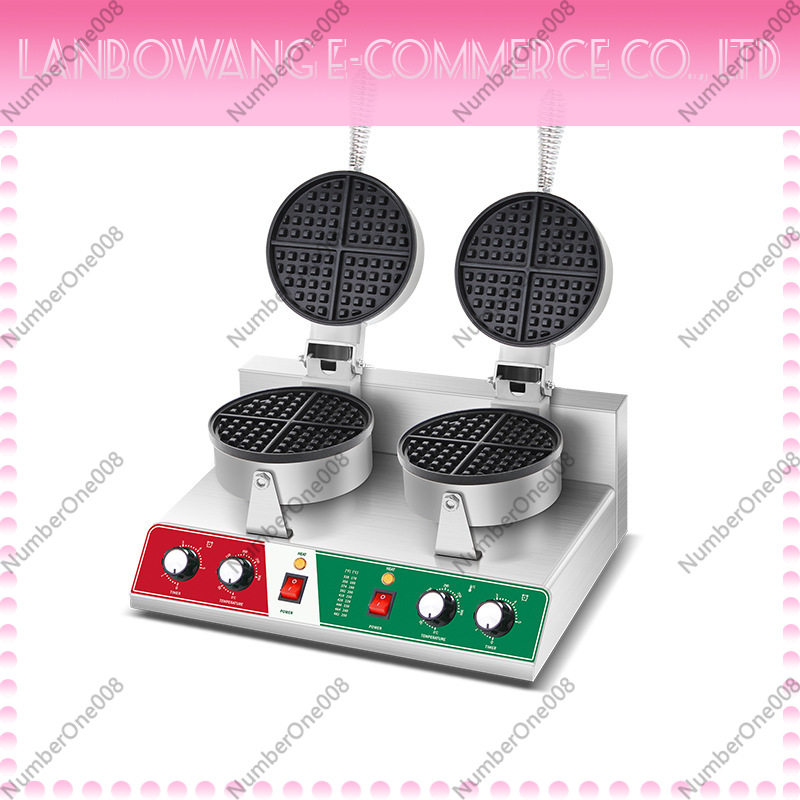 Street Food Snacks - Rotierender Waffeleisen-Grill, Antihaft-Waffeleisen, Crêpe-Maschine für Streetfood-Stände,