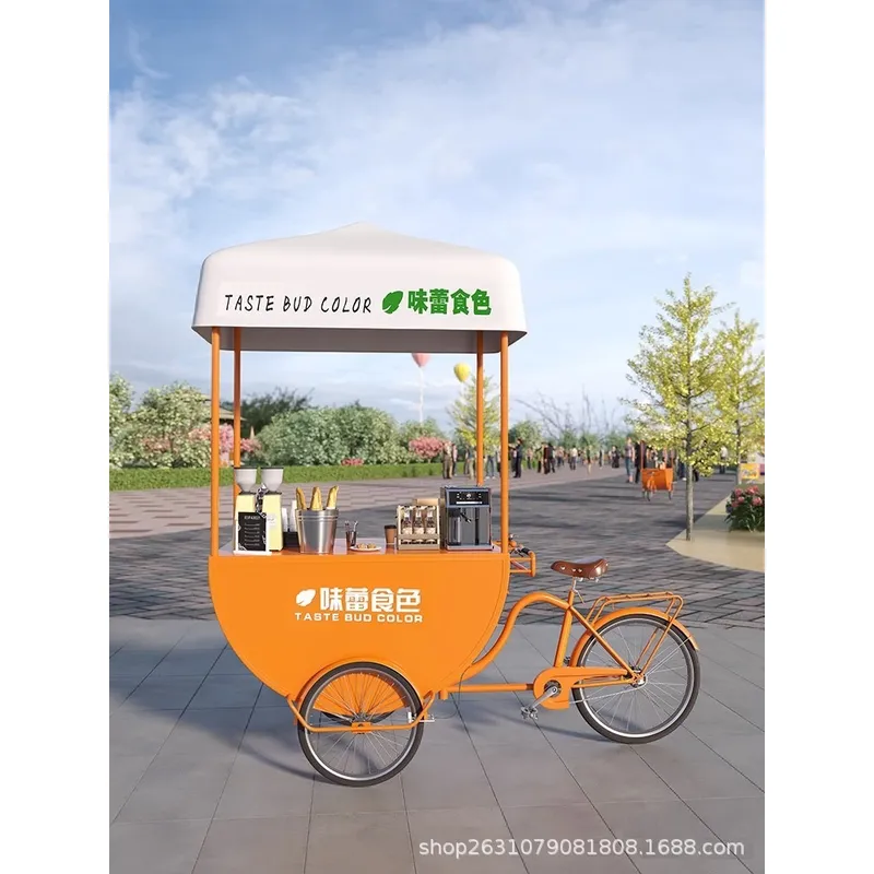Food Truck With Snacks - Mobiler Imbisswagen für Kaffee, Milchtee, Limonade,