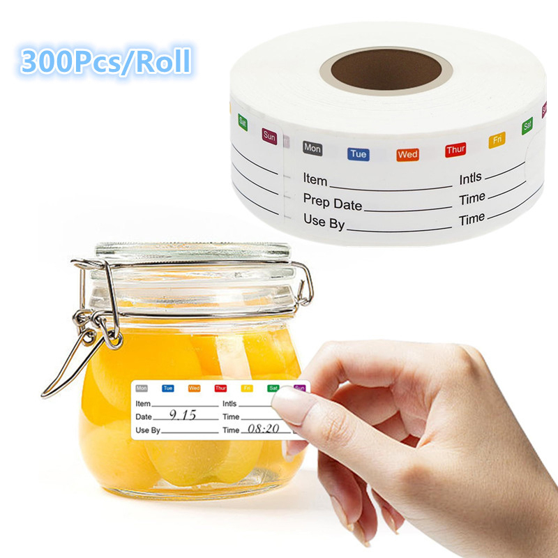 300 Stück/Rolle Küchen-Datumsa – Food Snacks Label Bewertung und Preis