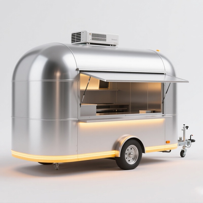 Mobiler Snack-Wagen mit Rädern – Food Snacks To Sell Bewertung und Preis