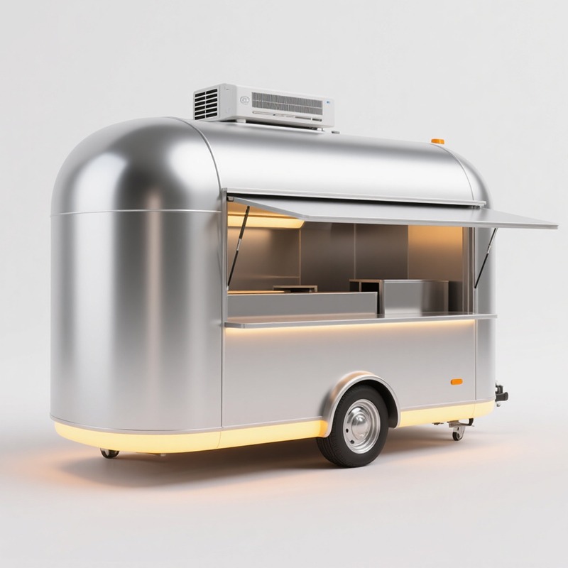 Mobiler Snack-Wagen mit Rädern – Food Snacks To Sell Bewertung und Preis