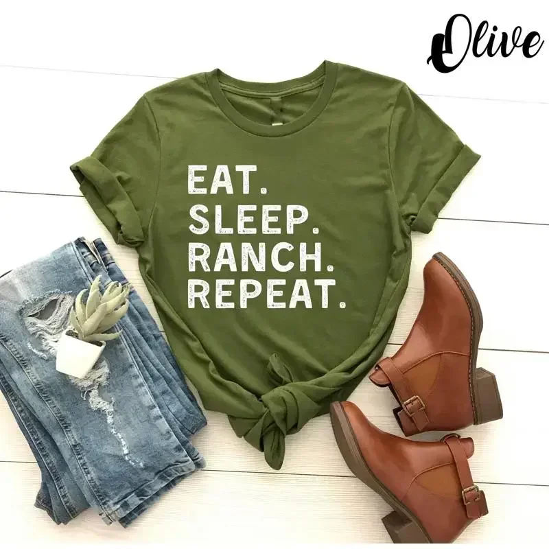 Eat Sleep Ranch RepeaT T-Shirt – Foody Snacks Bewertung und Preis