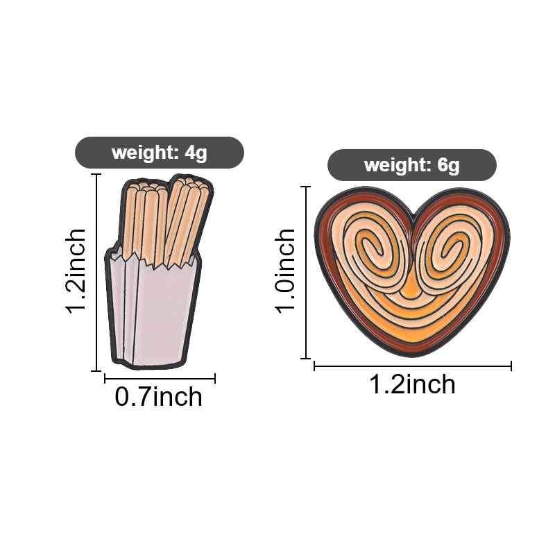 Lustiger Snack-Emaille-Pin, Ch – Zinc Food Snacks Bewertung und Preis