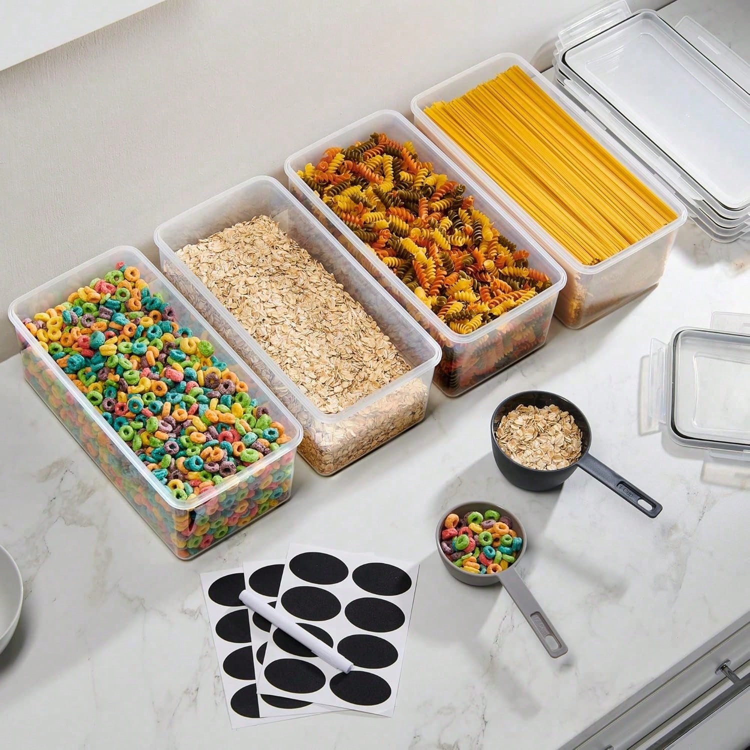 8-teiliges Set luftdichter Leb – Food Snacks Label Bewertung und Preis